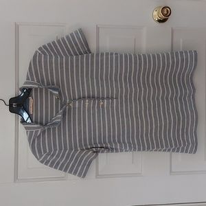 Tory Burch Striped Polo Size Medium